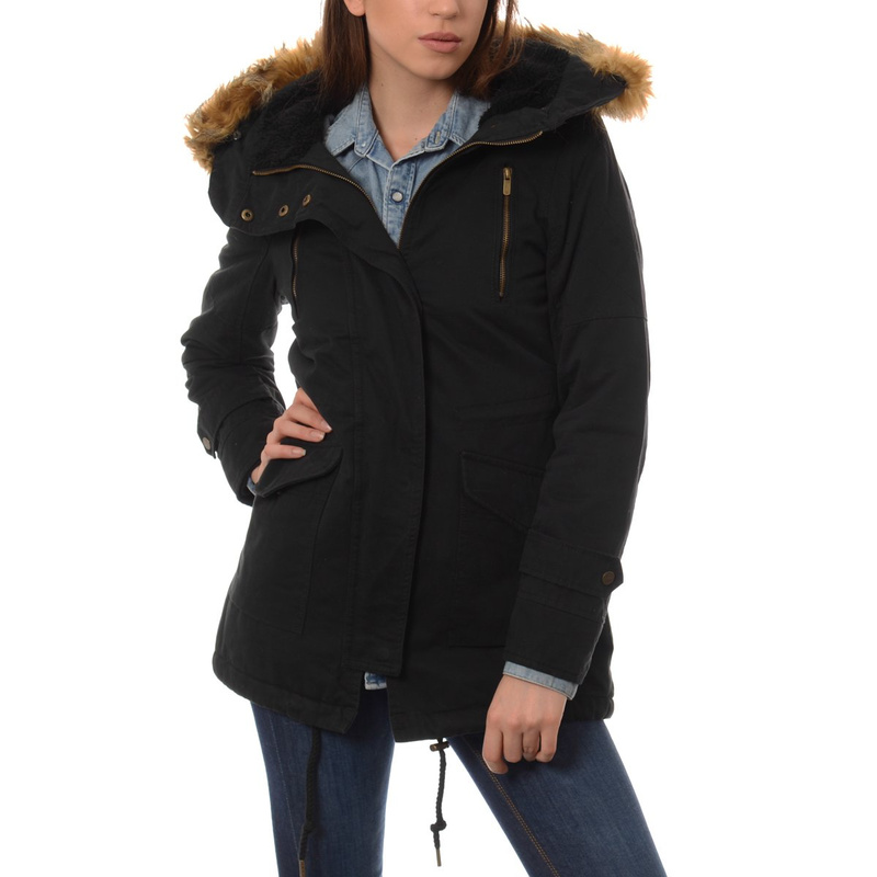 Damska Kurtka Parka Zimowa Czarna