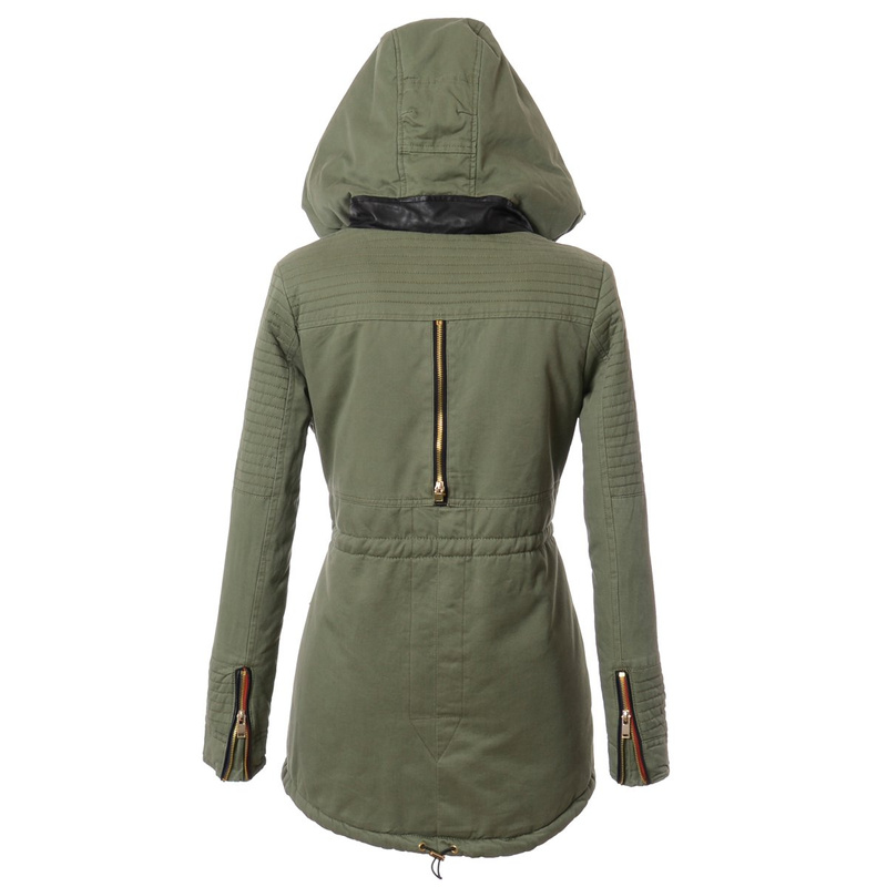 Damska Parka Kurtka Zimowa Nela Zielona