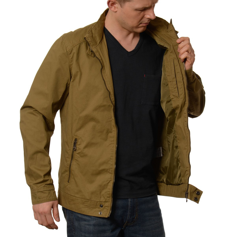 Męska Wiosenna - Jesienna Kurtka Tomas Khaki