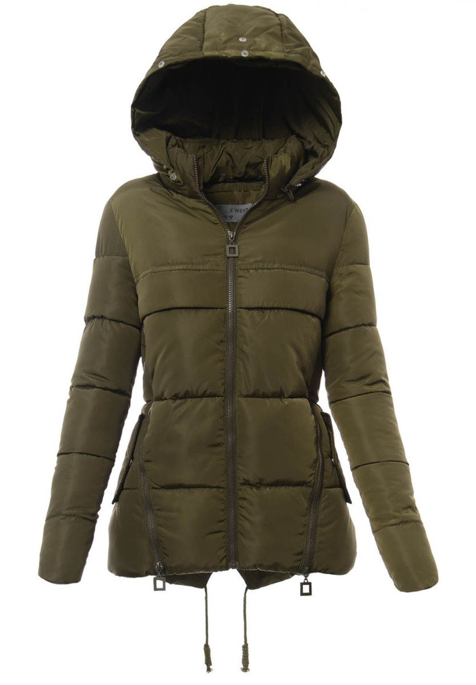 Damska Zimowa Kurtka Zielona