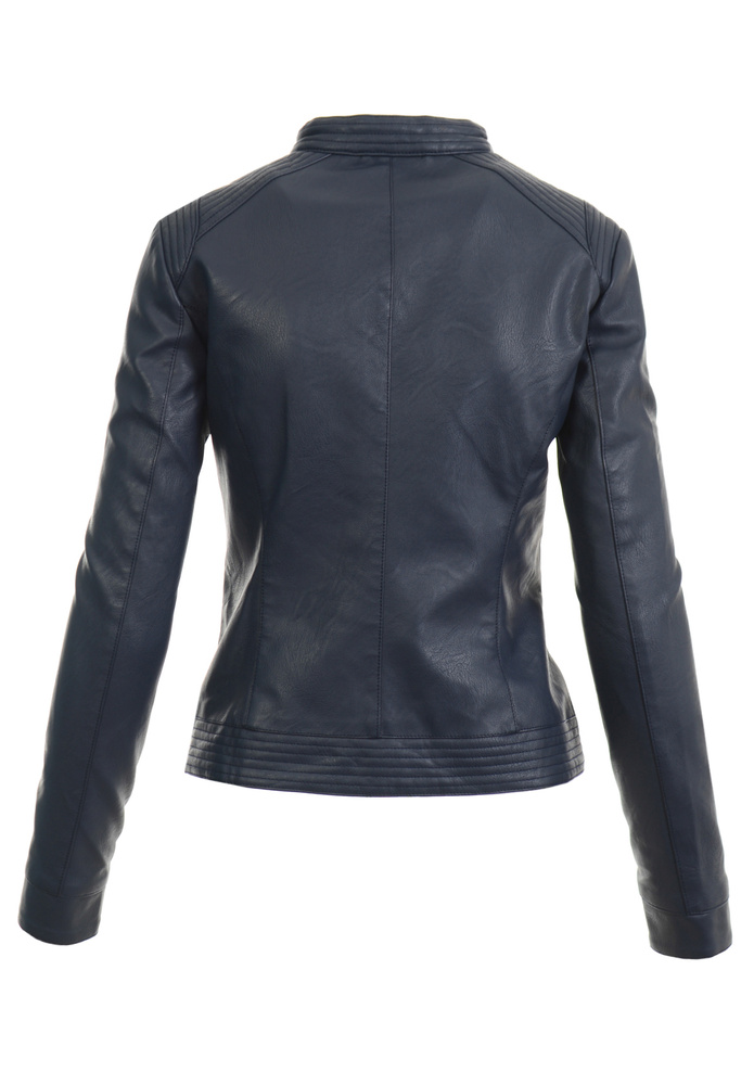 Damska Kurtka Ramoneska Nataly Granatowa