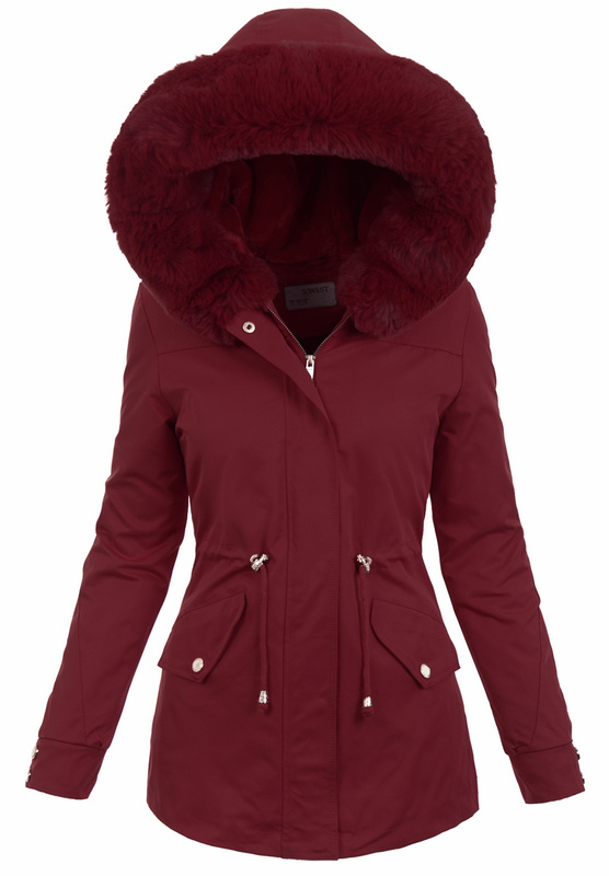 Damska Kurtka Parka Angelika Bordowa