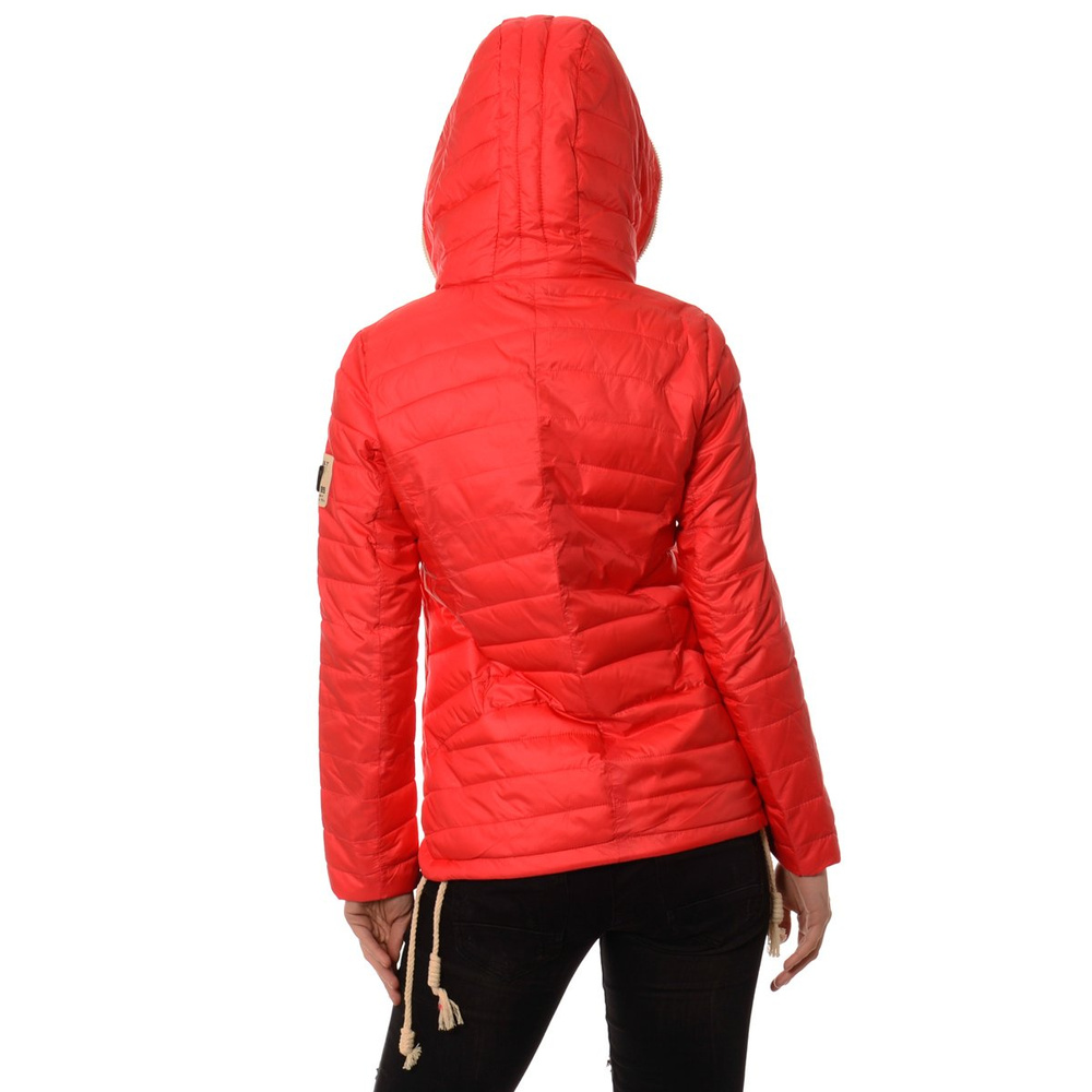 Kurtka Wiosenna - Jesienna Damska Ortalionowa Monica Malinowa