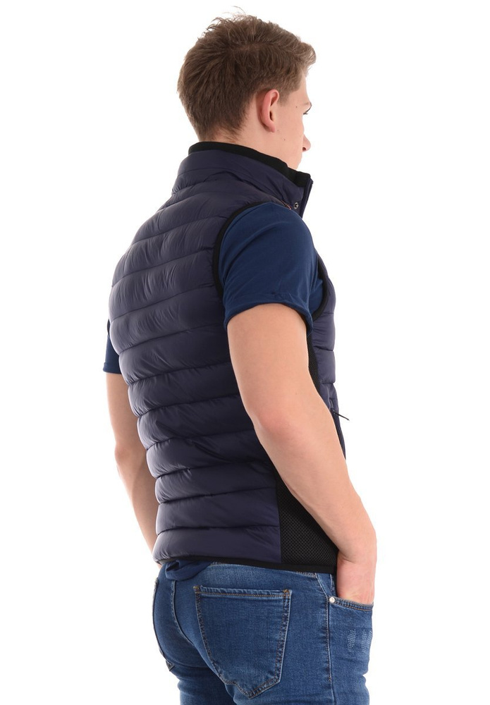 Męska Kamizelka Bezrękawnik Granatowy
