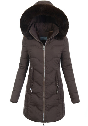 Damska Kurtka Ortalionowa Miranda Brązowa