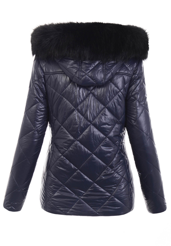 Damska Kurtka Zimowa Parka Polina Granatowa