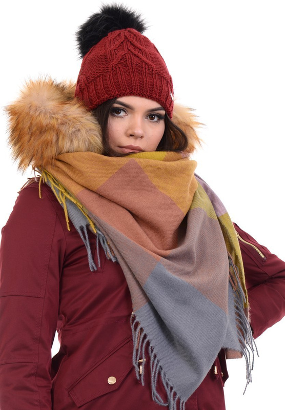 Chusta Damska Brązowa