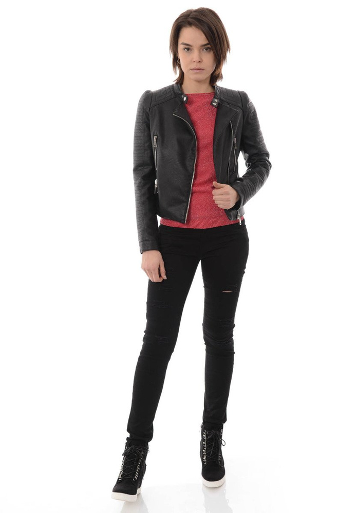 Rewelacyjna Damska Kurtka Ramoneska Betina Czarna