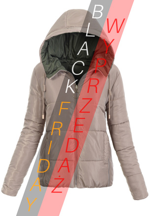 Damska Kurtka Ortalionowa Dwustronna Nastia Beżowa
