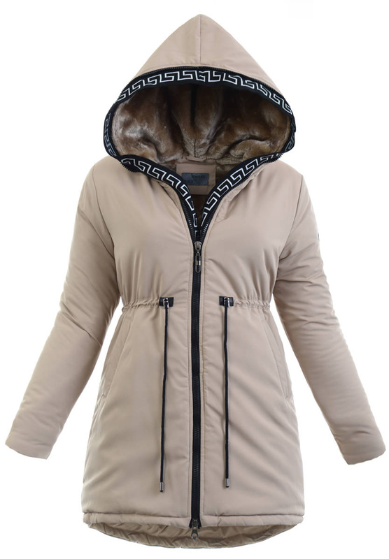 Damska Kurtka Ortalionowa Honorata Beżowa