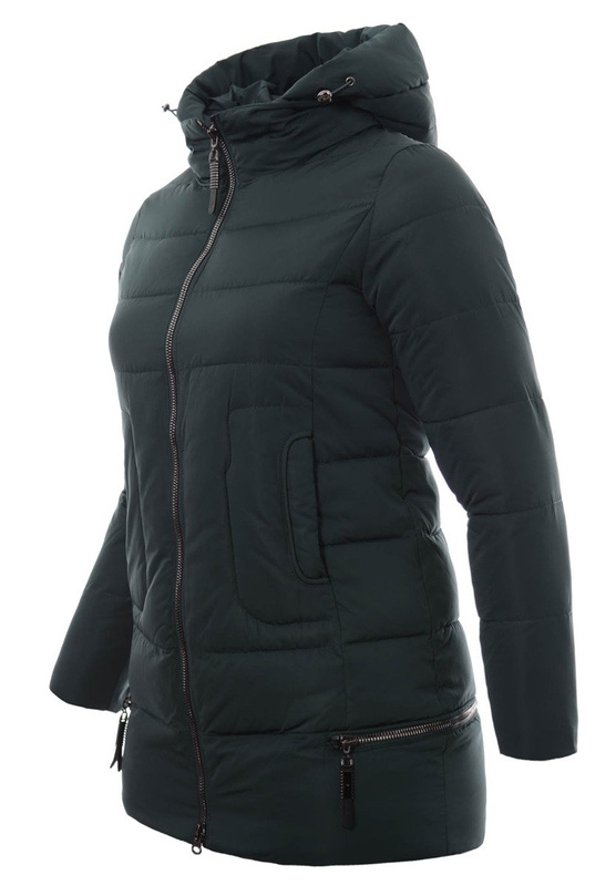 Damska Zimowa Kurtka Ortalionowa Zielona