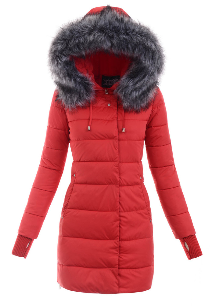 Damska Ortalionowa Kurtka Ramona Czerwona