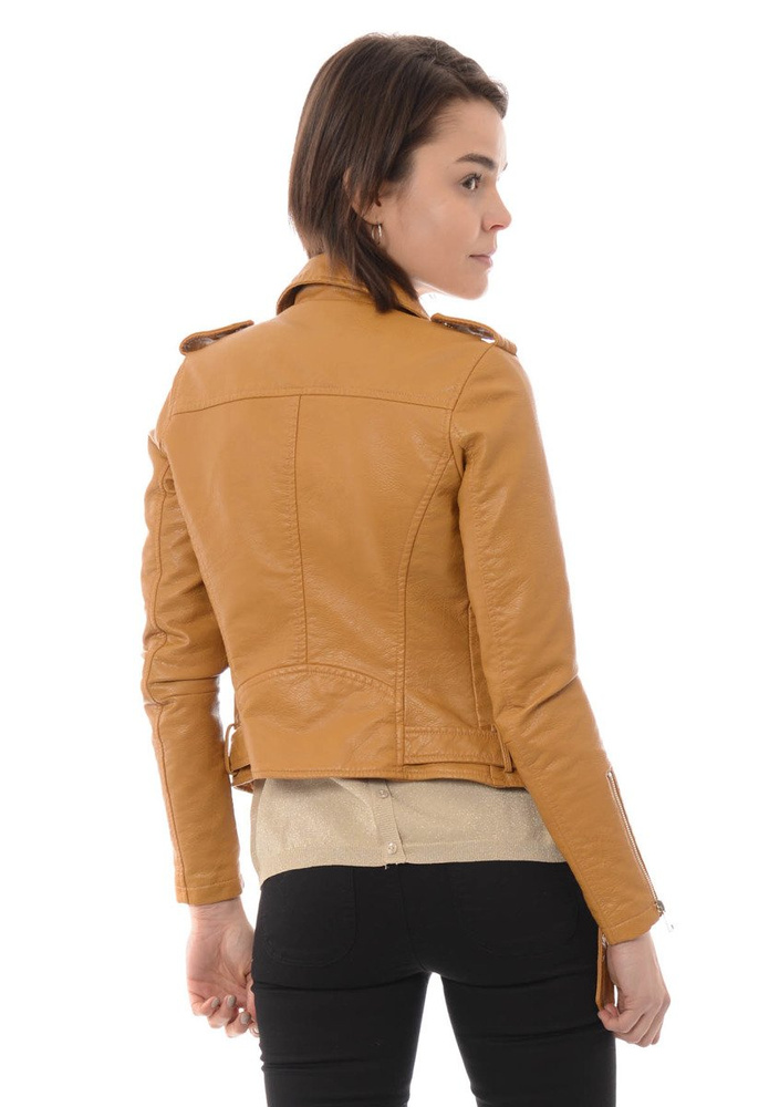 Damska Kurtka Ramoneska Gabi Camel