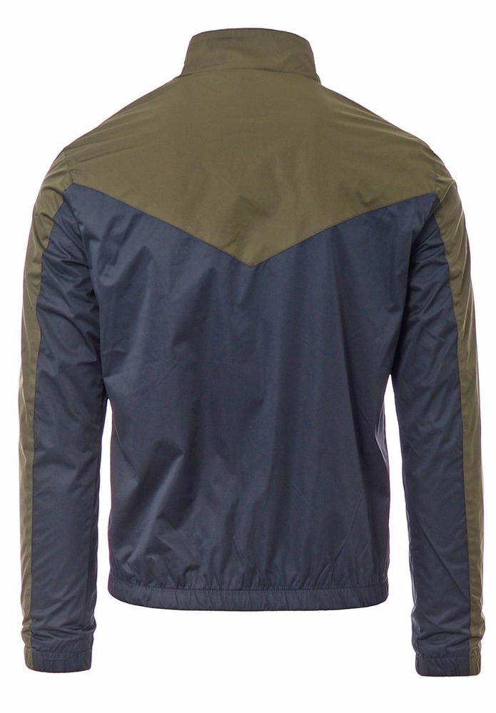 Męska Kurtka Wiosenna - Jesienna Wiatrówka Zielono- Granatowa