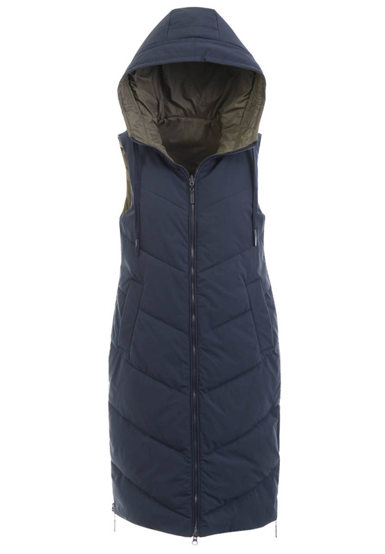 Damska Kamizelka Bezrękawnik Sylwia Granatowy