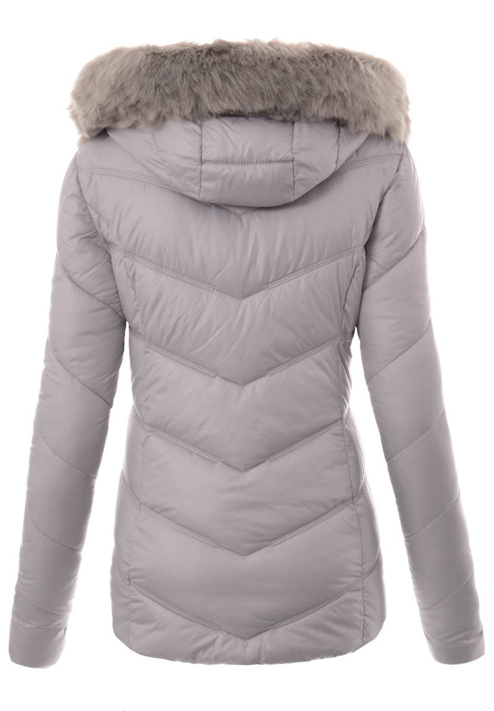 Damska Zimowa Kurtka Ortalionowa Szara