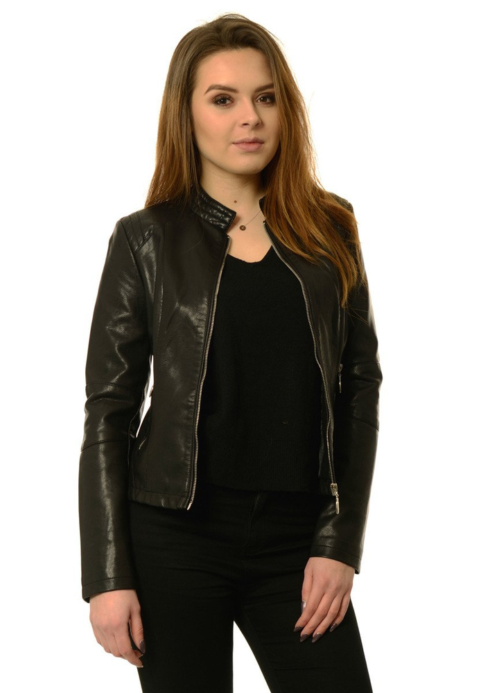 Rewelacyjna Damska Kurtka Ramoneska Daga Czarna