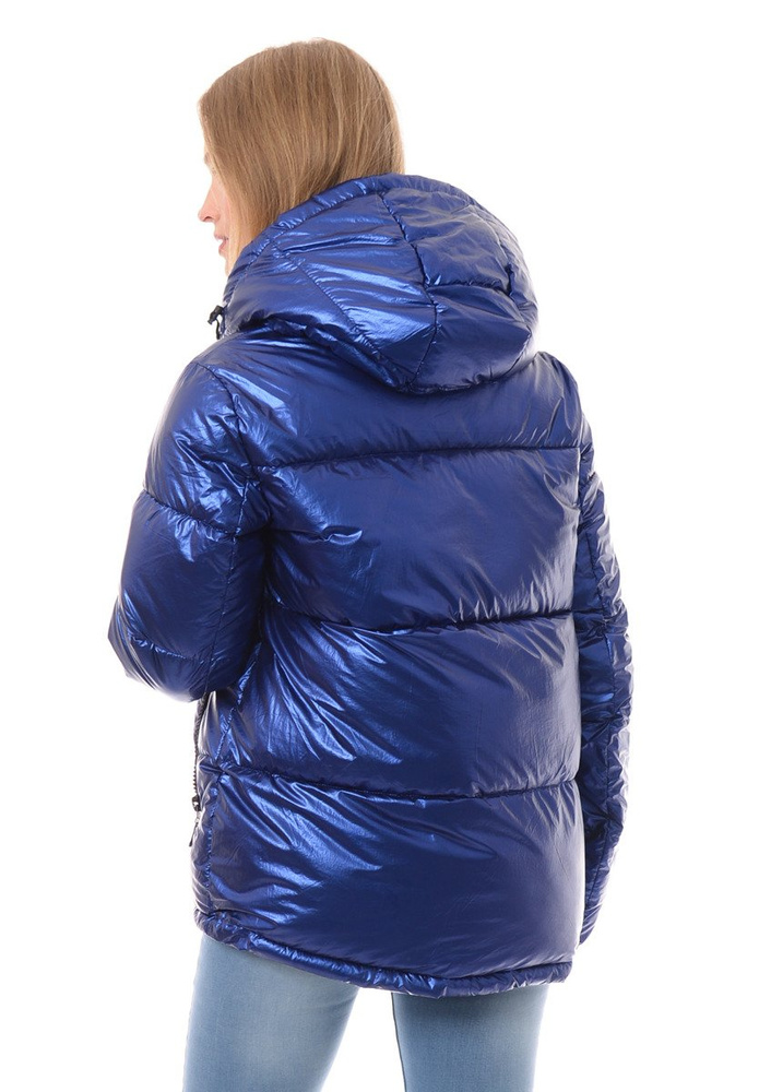 Damska Kurtka Ortalionowa Julka Granatowa