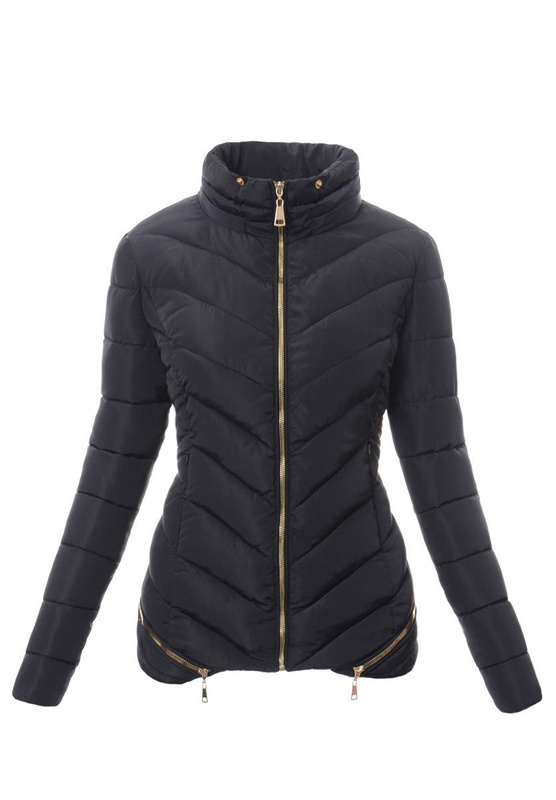 Damska Zimowa Kurtka Ortalionowa Martyna Granatowa