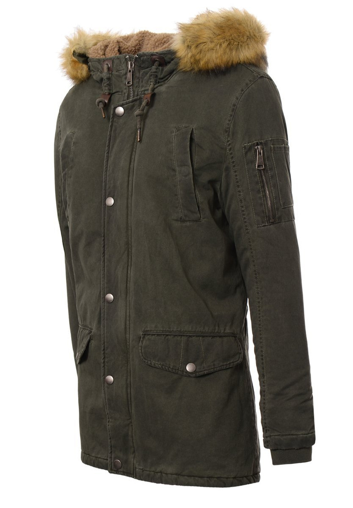 Męska Kurtka Parka Paweł Zielona
