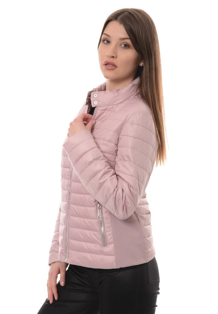 Damska Wiosenna Kurtka Różowa