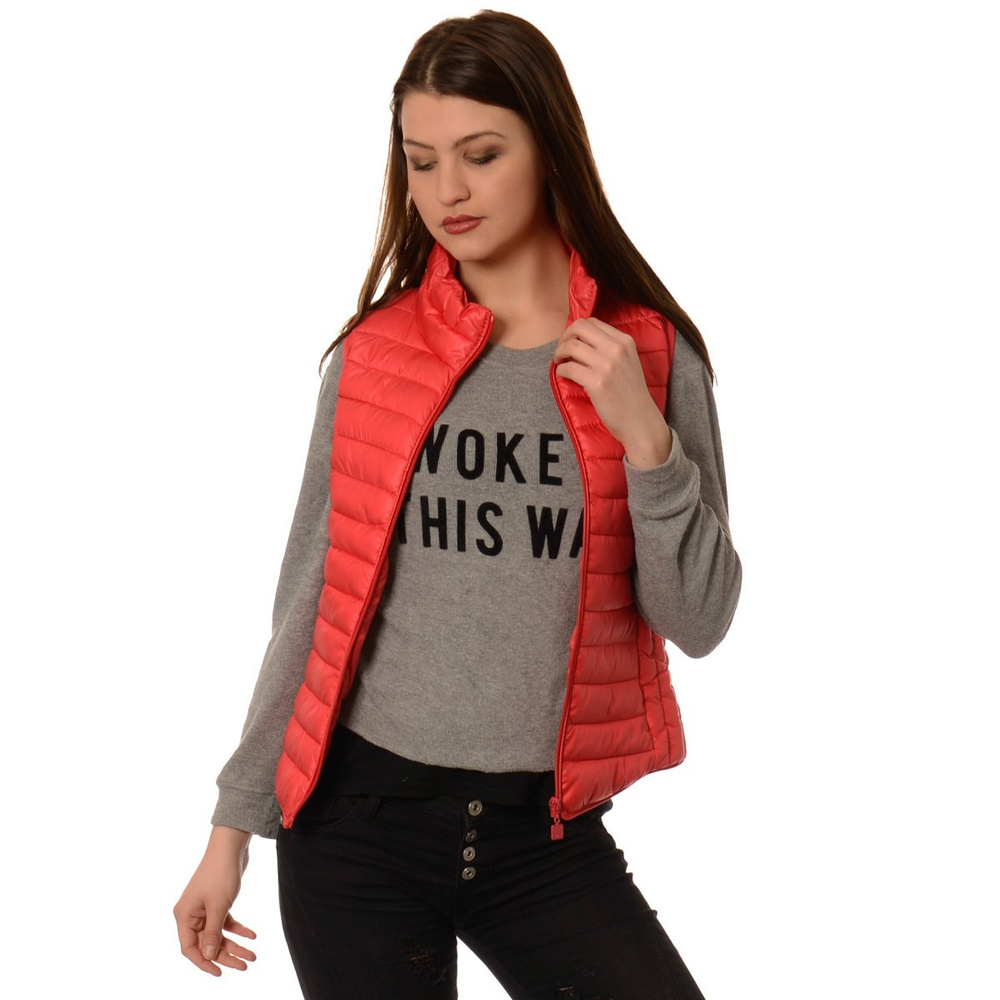 Damska Kamizelka Bezrękawnik Lea Malinowy