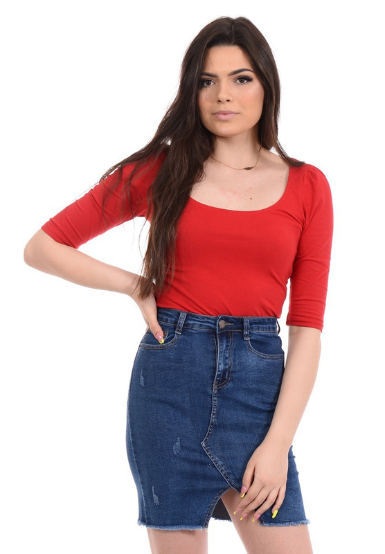 Damska Bluzka Czerwona