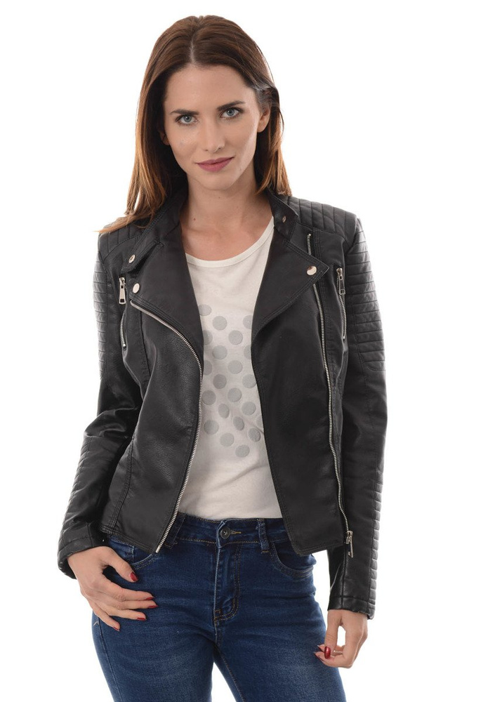 Rewelacyjna Damska Kurtka Ramoneska Krystyna Czarna