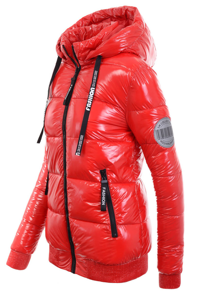 Damska Zimowa Kurtka Luiza Czerwona