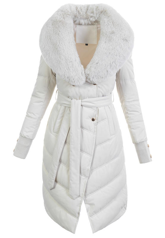 Damska Kurtka Zimowa Bronisława Ecru