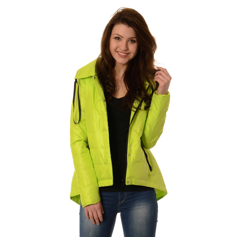 Damska Kurtka Wiosenno - Jesienna Asymetryczna Anna Limonkowa