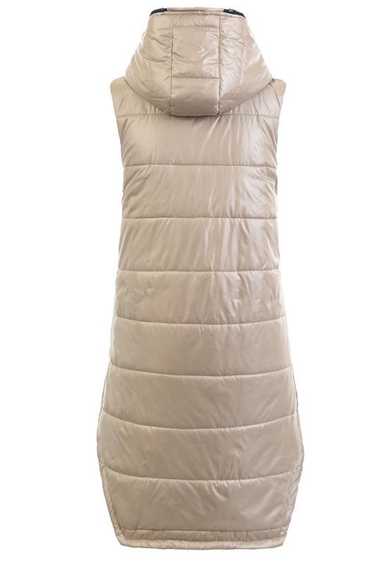 Damska Kamizelka Bezrękawnik Julia Ciemno Beżowy