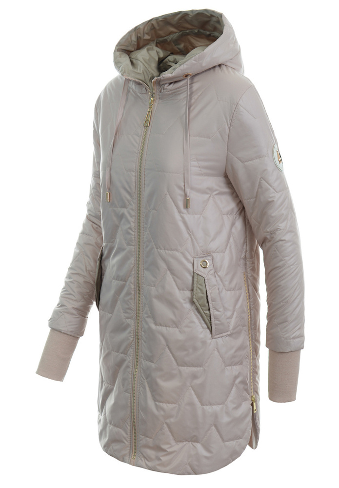 Damska Kurtka Przejściowa Wiosenna Malika Perłowo Beżowa