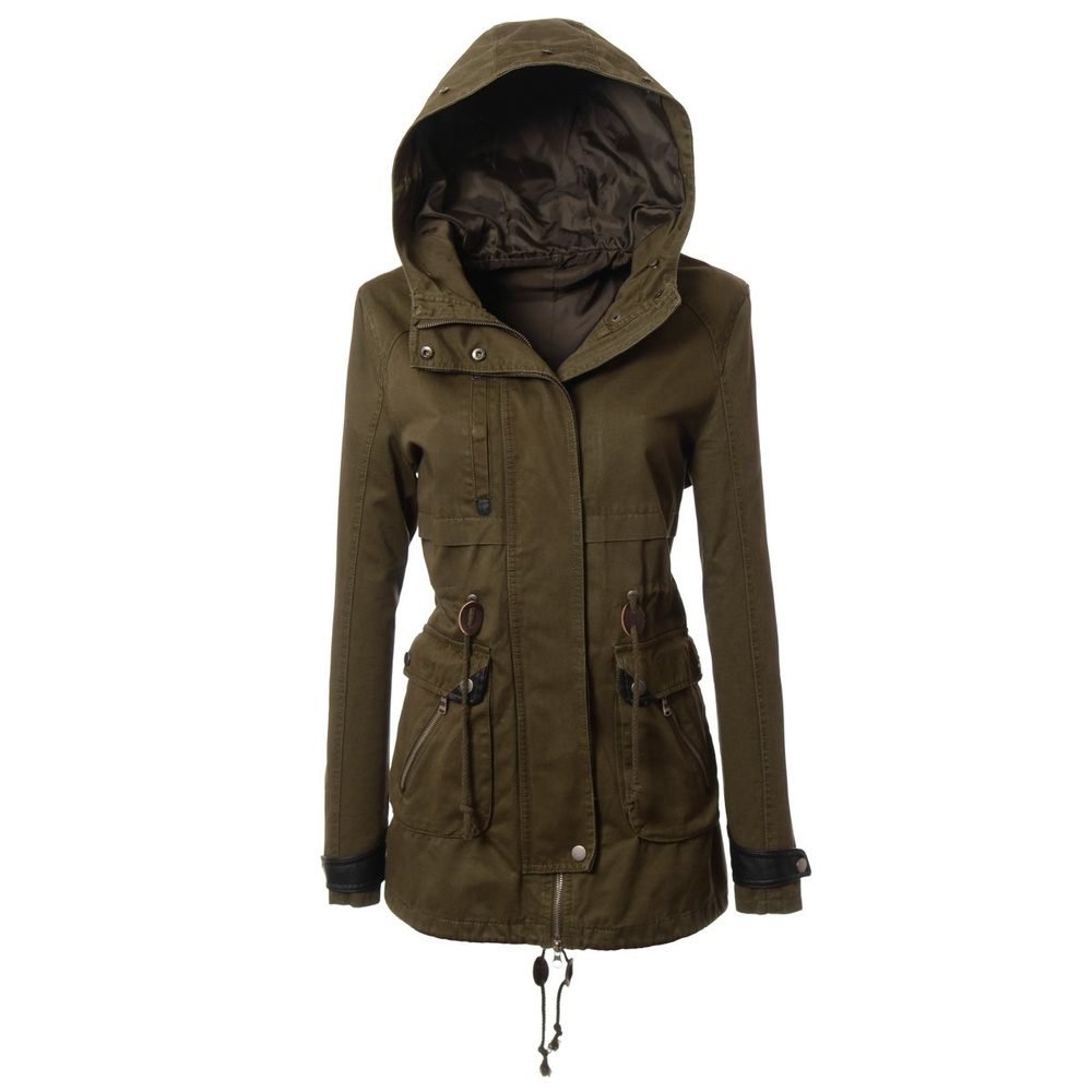 Damska Parka Kurtka Wiosenno Zimowa 2w1 Benita Zielona