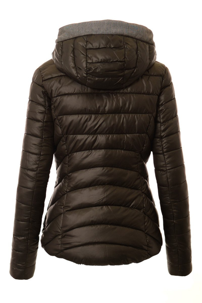 Damska Zimowa Ortalionowa Kurtka Elissa Czarna