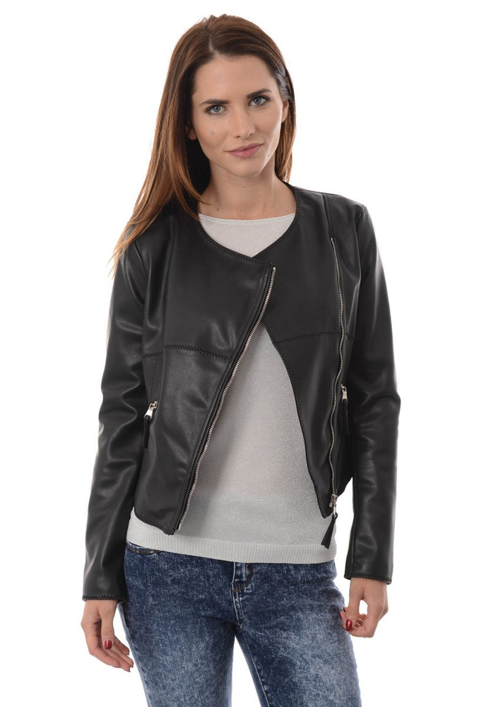 Damska Kurtka Ramoneska Czarna