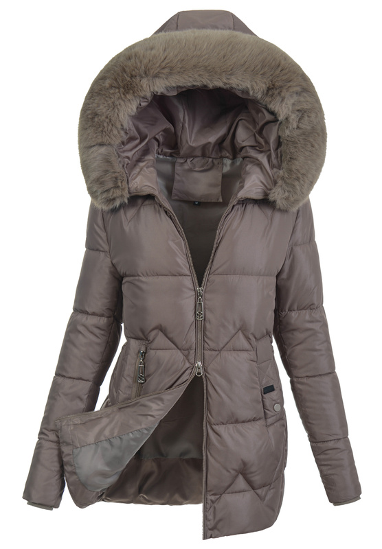 Damska Kurtka Zimowa Amira Brązowa