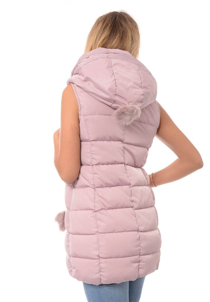 Damska Kamizelka Bezrękawnik Różowy