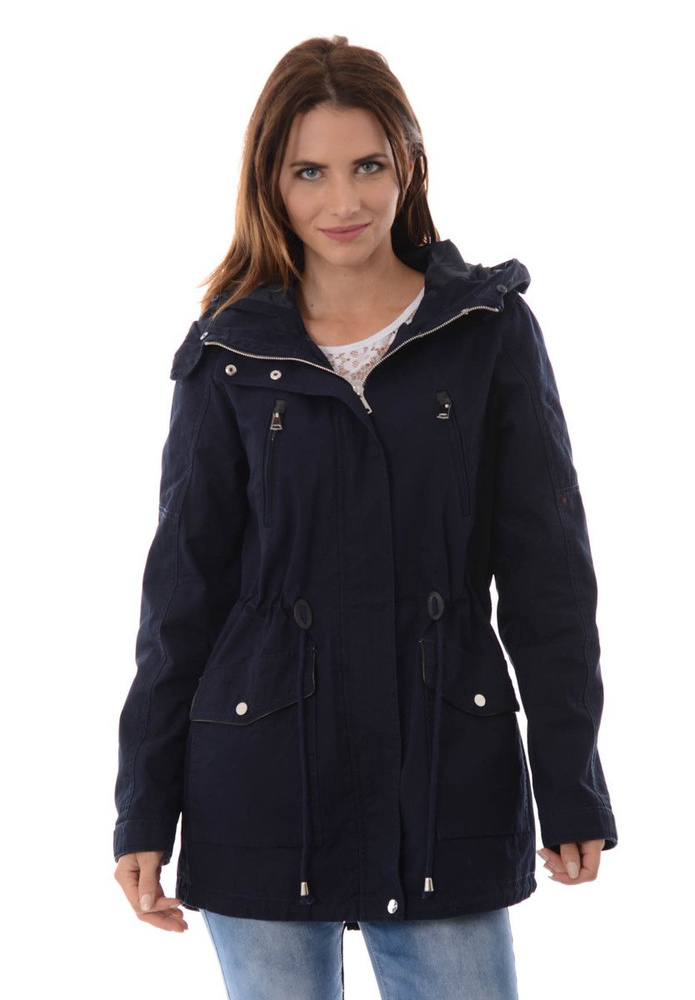 Damska Kurtka Parka Zimowa 2w1 Amira Granatowa