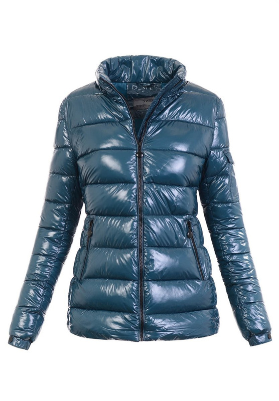 Damska Zimowa Kurtka Diana Turkusowa