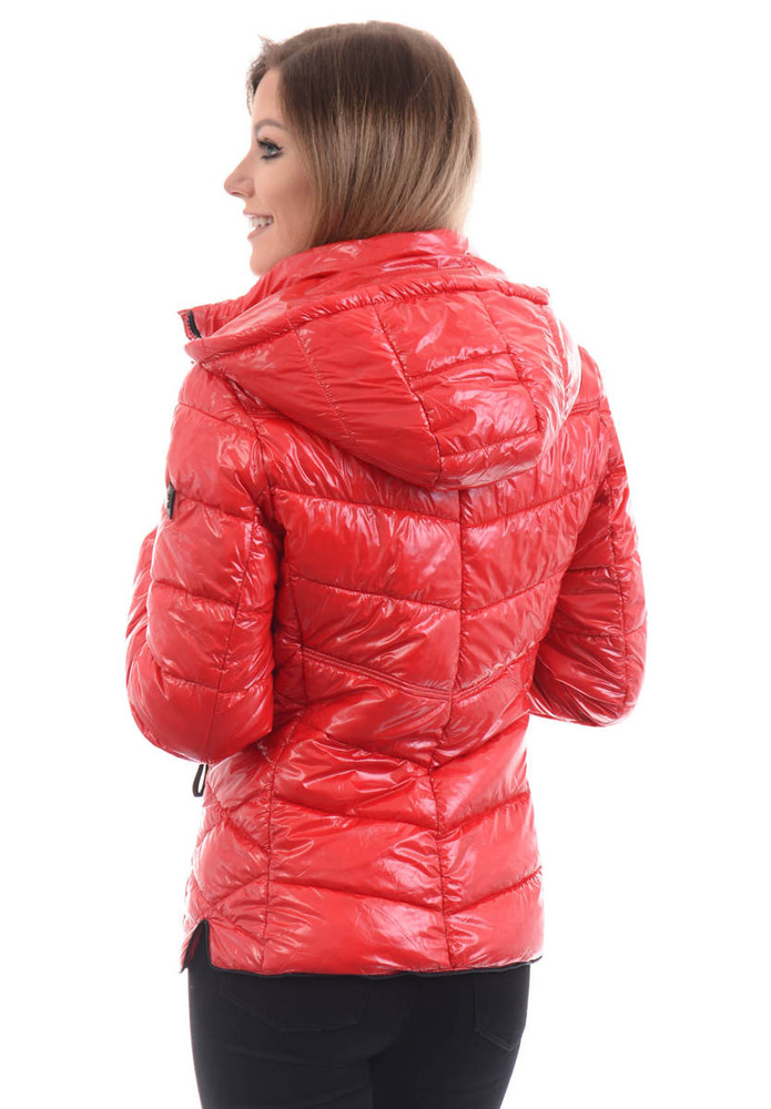 Damska Wiosenno - Jesienna Kurtka Samanta Czerwona