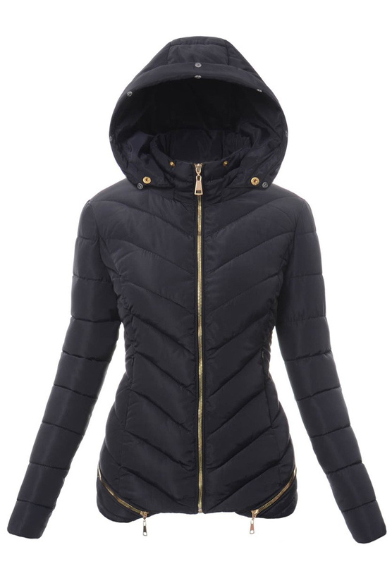 Damska Zimowa Kurtka Ortalionowa Martyna Granatowa