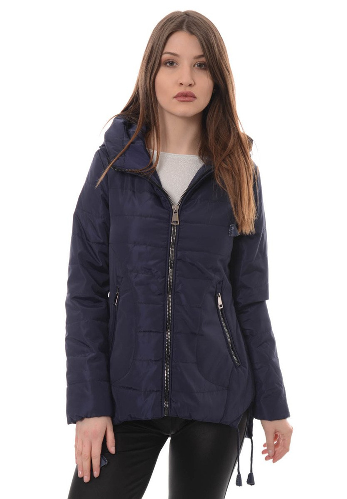 Damska Wiosenna Kurtka Tola Granatowa