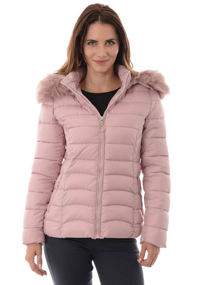 Damska Zimowa Kurtka Ortalionowa Daria Różowa