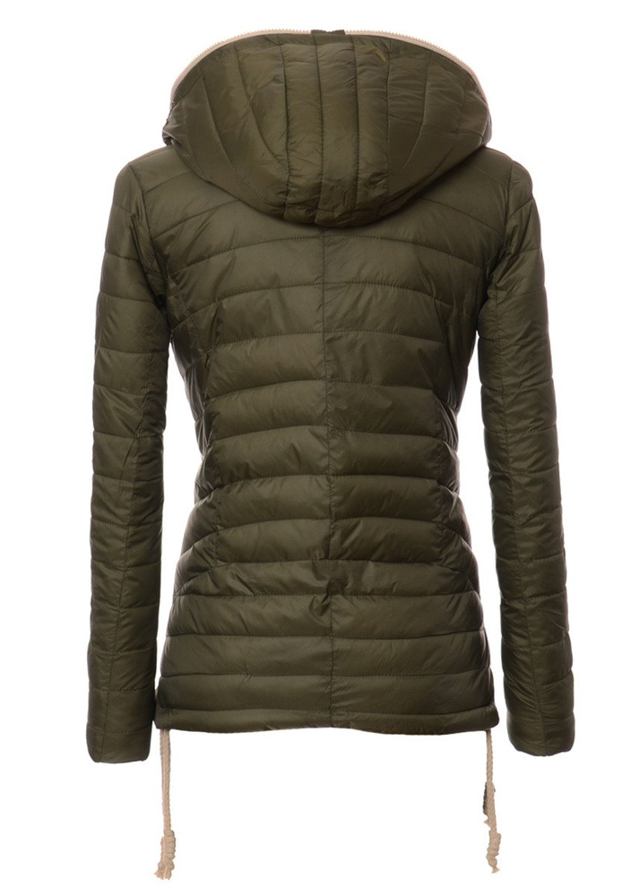 Damska Jesienna Kurtka Ortalionowa Eva Zielona