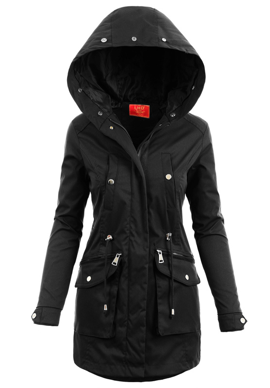 Damska Kurtka Parka 2w1 Edyta Czarna