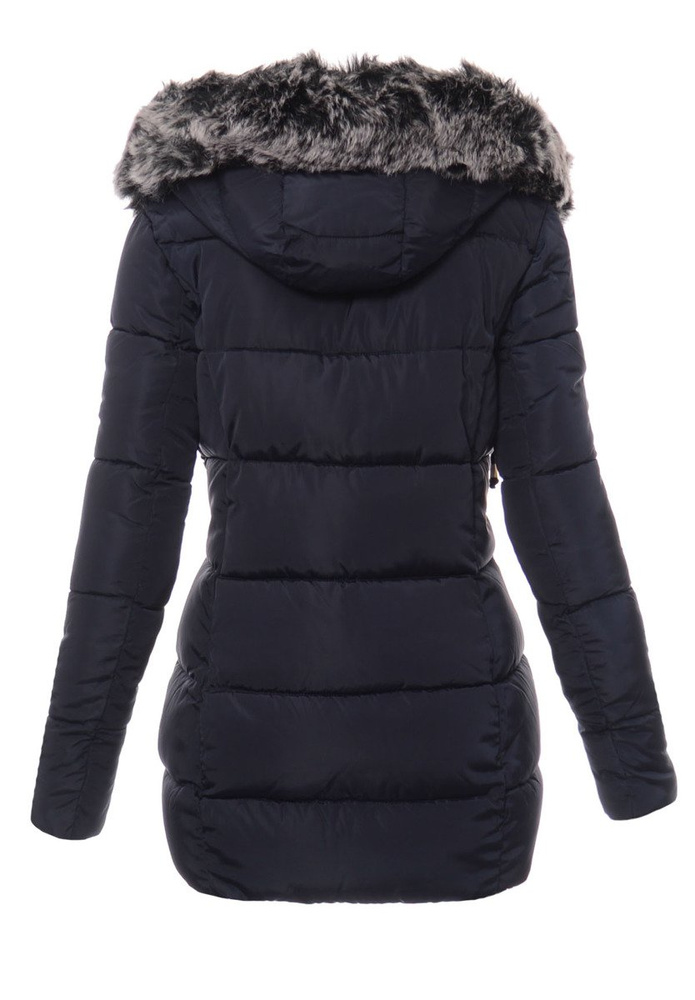Damska Zimowa Kurtka Ortalionowa Melani Granatowa