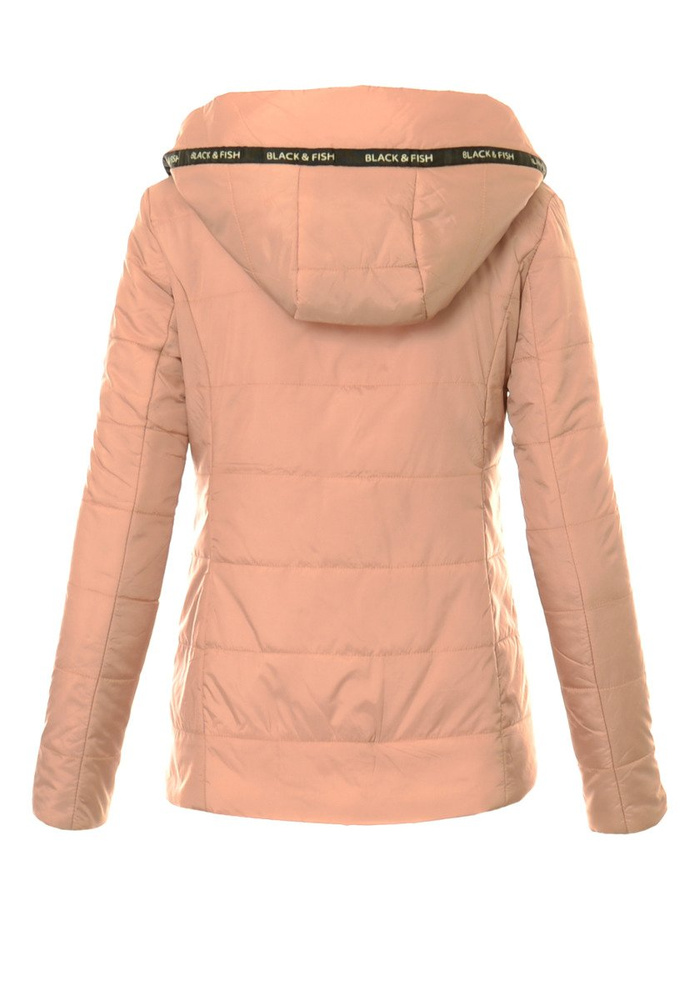 Damska Jesienna Wiosenna Kurtka Blady Róż