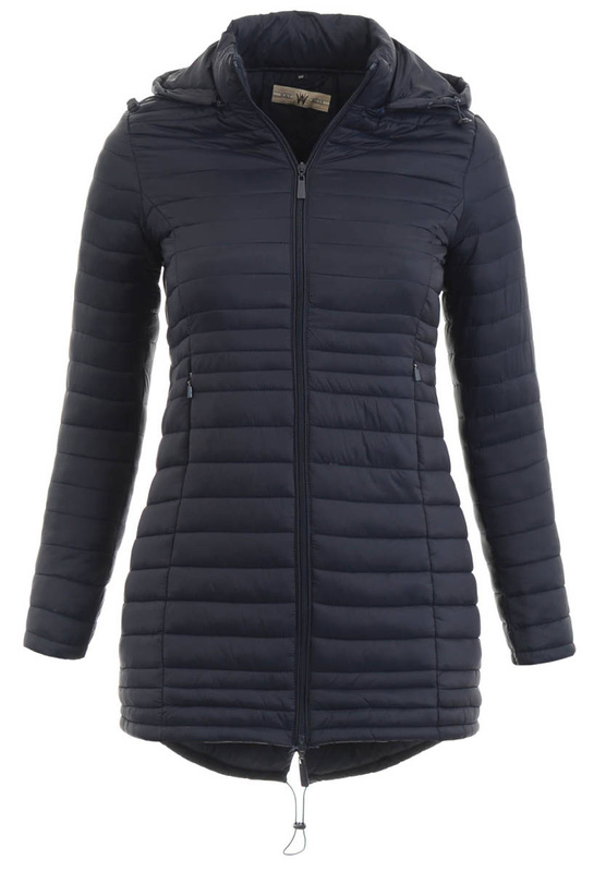 Damska Kurtka Ortalionowa Wiosenna Alfreda Granatowa