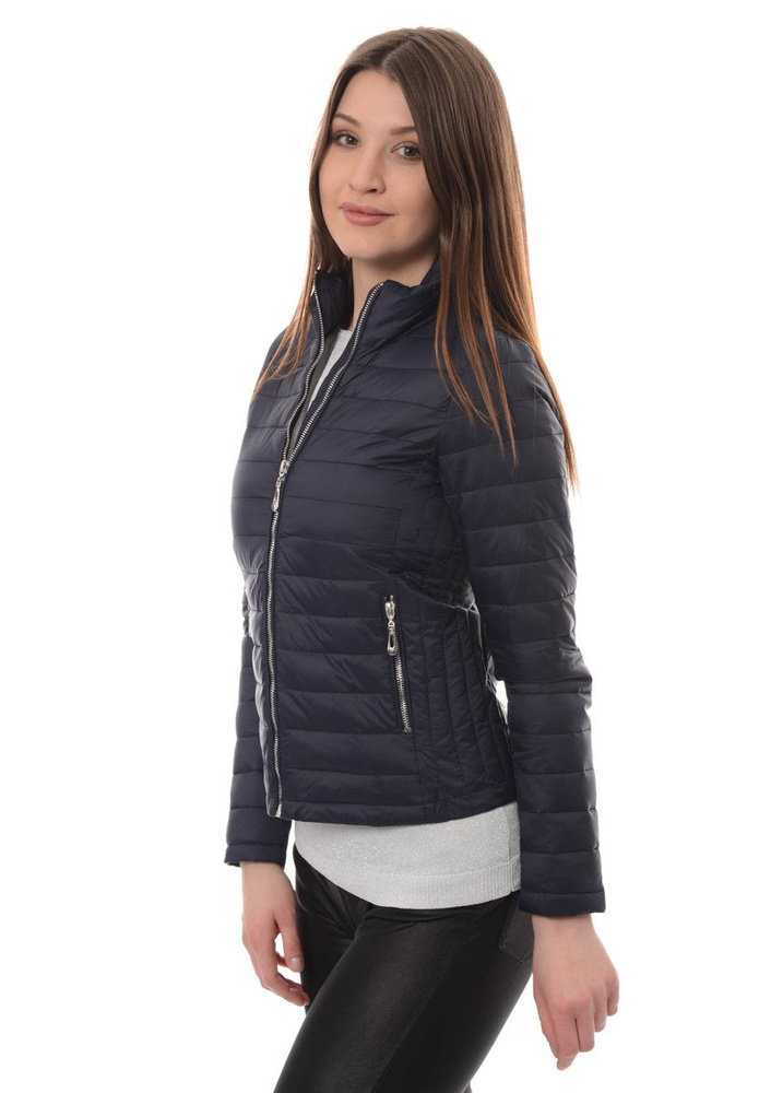 Damska Wiosenna Kurtka Granatowa